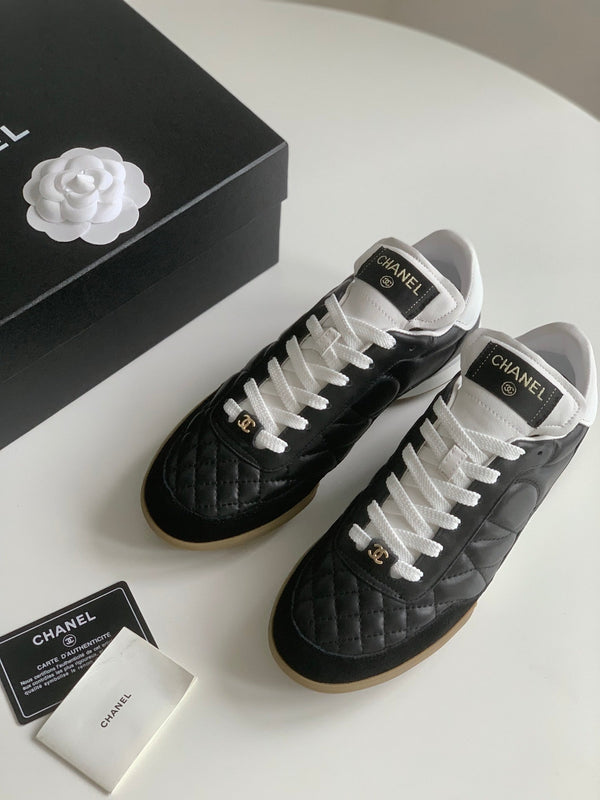 CC Sneaker In Black Lambskin Quilted 143552