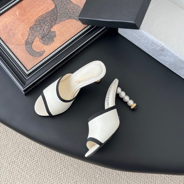 CC 25 Mules White Sheepskin Leather 305262