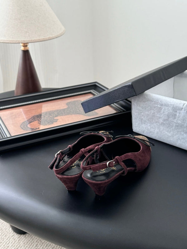 CC 25 Slingback Red Suede 305275