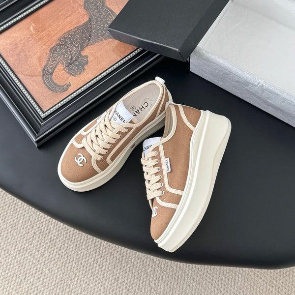 CC 25 Logo Printed Sneaker Brown Fabric Original 305313