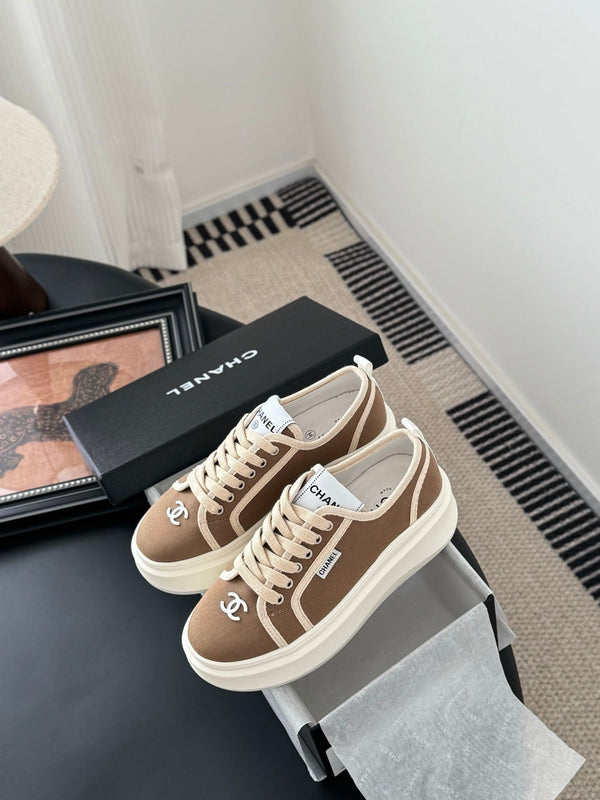 CC 25 Logo Printed Sneaker Brown Fabric Original 305313