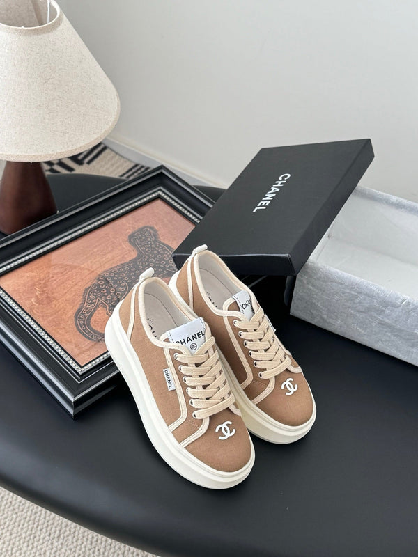 CC 25 Logo Printed Sneaker Brown Fabric Original 305313