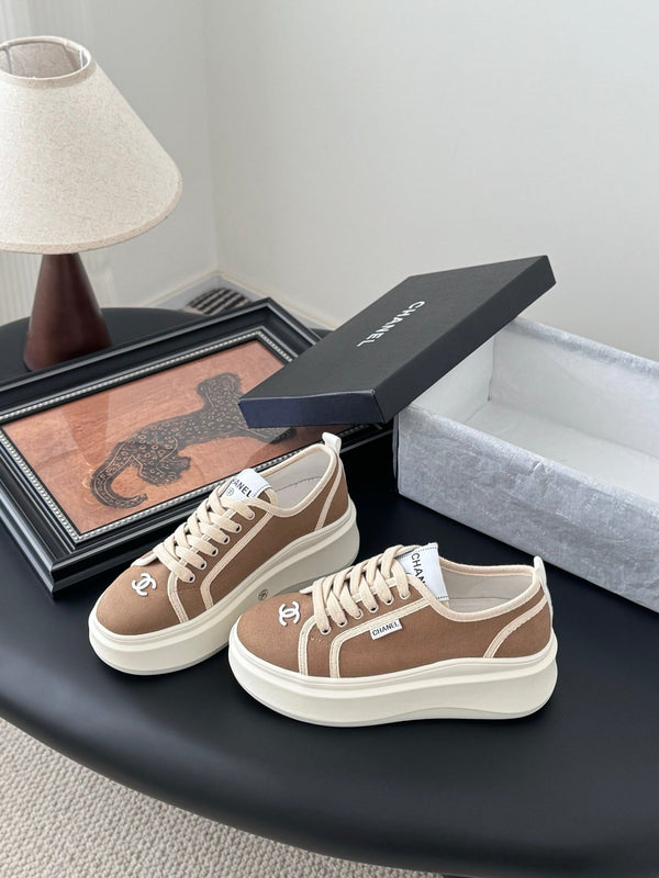 CC 25 Logo Printed Sneaker Brown Fabric Original 305313