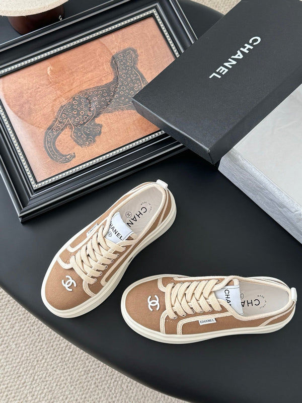 CC 25 Logo Printed Sneaker Brown Fabric Original 305313