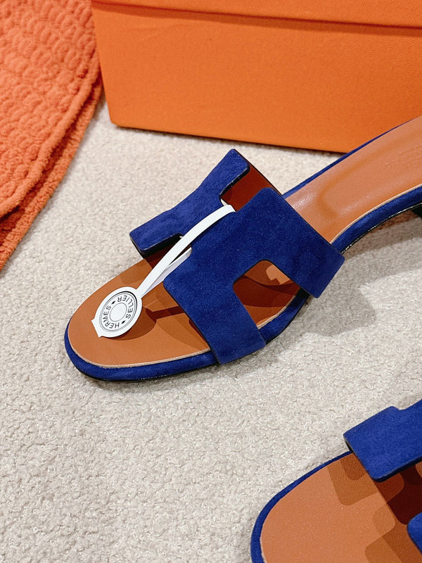 HM Oasis Sandals Dark Navy Calfskin 312713