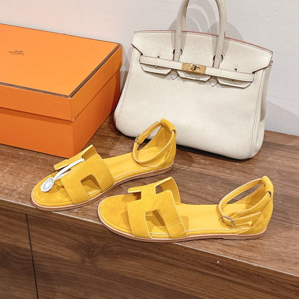 HM Santorini Sandals Yellow Cowhide 312580