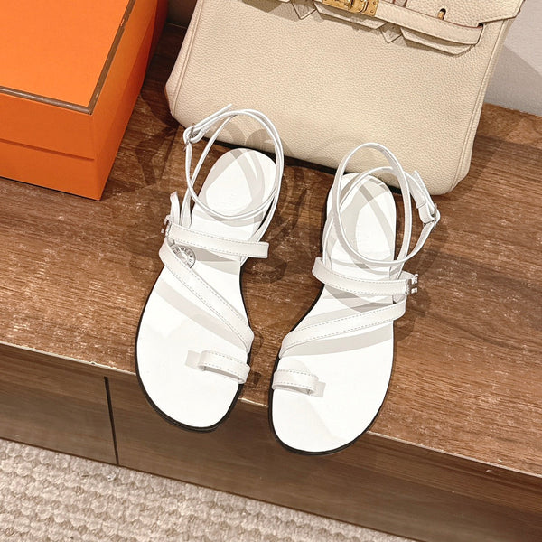HM Harmonie Sandal White Swift Calfskin 256885