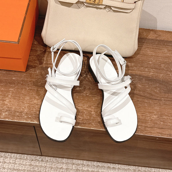 HM Harmonie Sandal White Swift Calfskin 256885