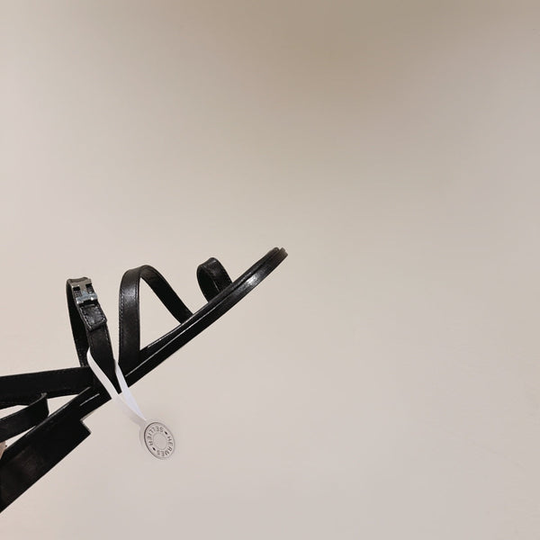 HM Harmonie Sandal Black Swift Calfskin 256887