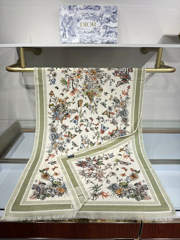 SCIARPA 180 CM IN CASHMERE E SETA COLORATI 408422