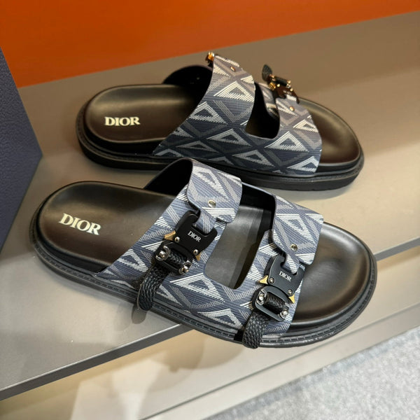 CD DOUBLE H-TOWN SANDAL ANCHOR CALFSKIN