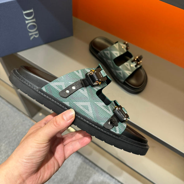 CD DOUBLE H-TOWN SANDAL PINE CALFSKIN