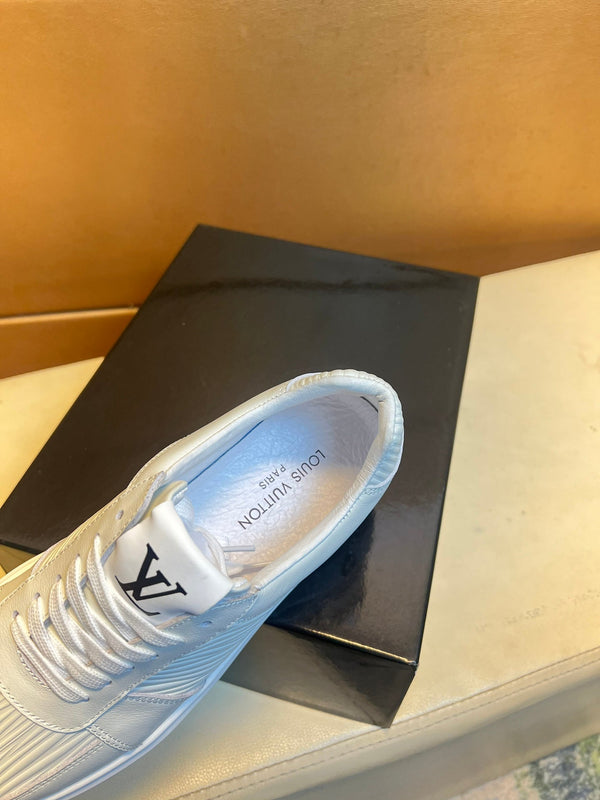 SNEAKERS LV IN VITELLO BIANCO E CAMOSCIO