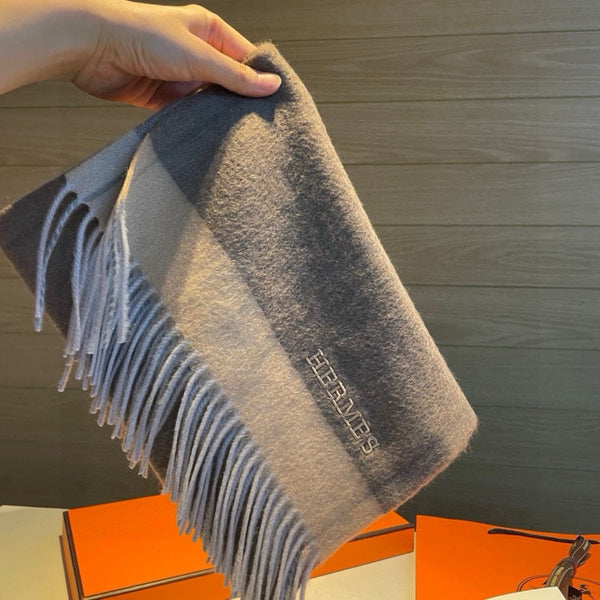 Scarf 180 CM In Brown Mix Beige Cashmere  398203