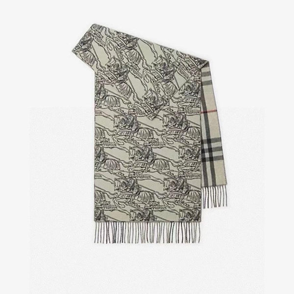 SCIARPA REVERSIBILE EKD GRIGIO PIETRA CASHMERE 210 CM 407191