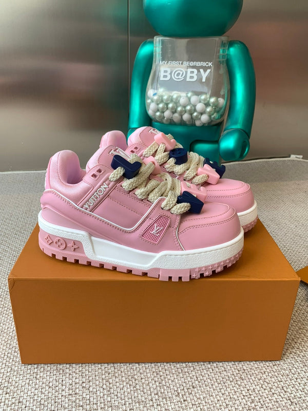 LV Trainer Maxi Sneaker Pink Calfskin