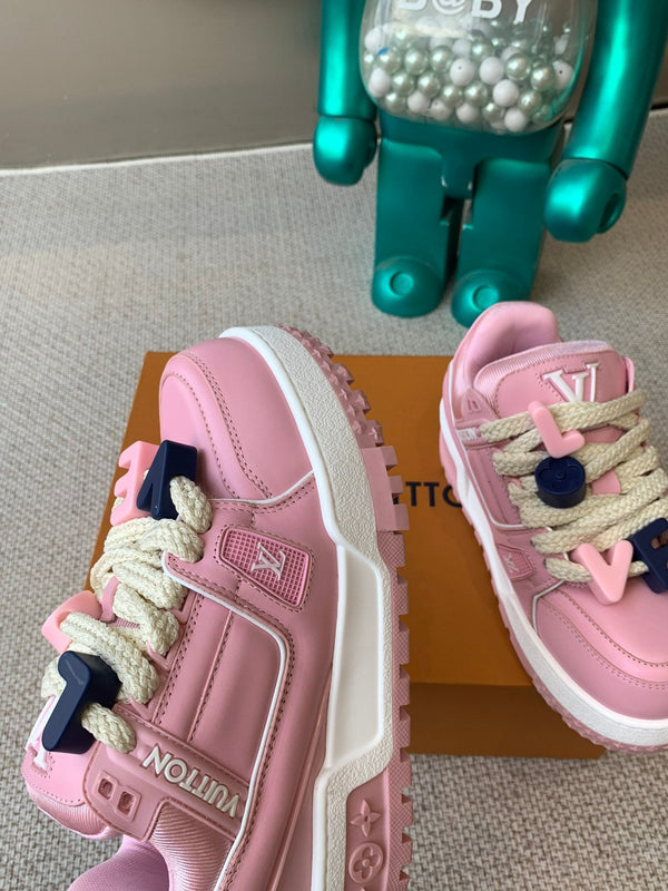 LV Trainer Maxi Sneaker Pink Calfskin