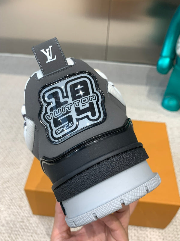 LV Skate Sneaker Nero Mix Bianco Pelle di Vacchetta