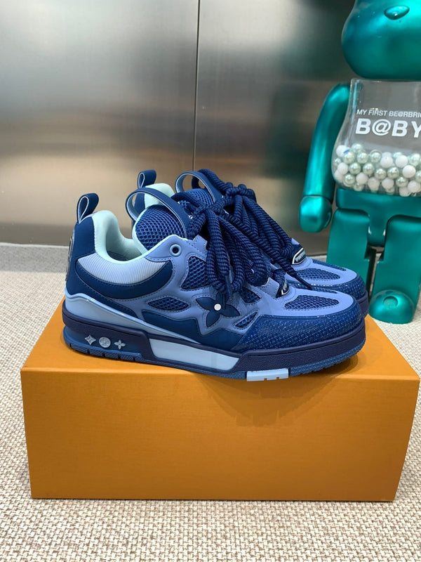 LV Skate Sneaker Dark Blue Cowhide