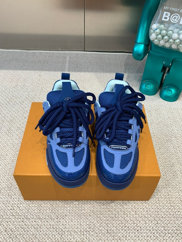 LV Skate Sneaker Dark Blue Cowhide