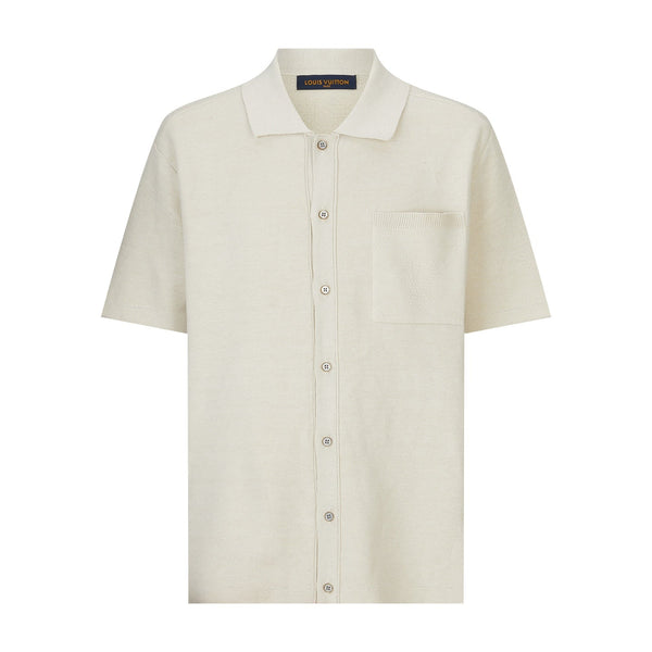 LV Embossed Safari Monogram T Shirt Beige Cotton Knit