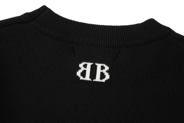 Balenciaga 25 Sweater Black Wool 0002