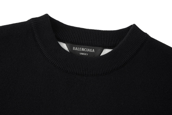 Balenciaga 25 Sweater Black Wool 0002
