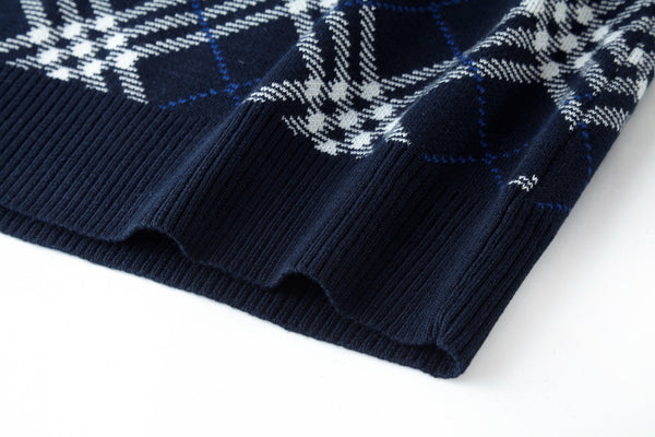 Bur 25 Sweater Navy Blue Wool
