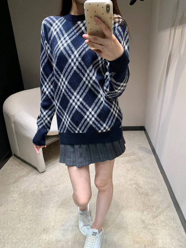 Bur 25 Sweater Navy Blue Wool