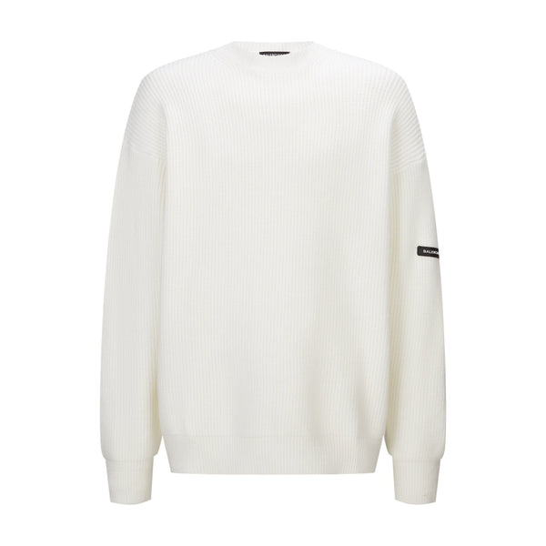 Balenciaga 25 Sweater White Wool 0011