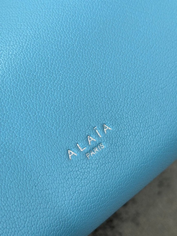 LE TECKEL MEDIUM BAG 32 IN SKY BLUE GOATSKIN