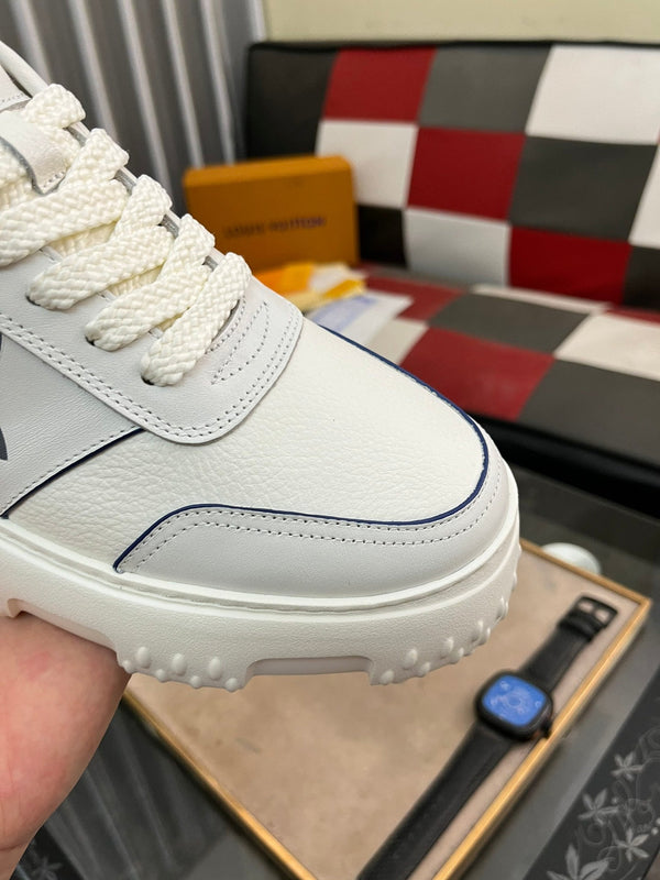 LV SNEAKER WHITE MIX GREY MONOGRAM CALFSKIN