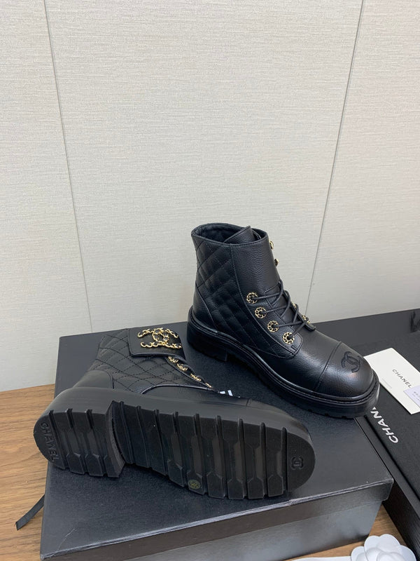 CC Ankle Boots Black Cowhide