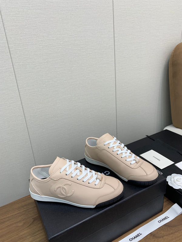 CC Sneaker 15mm Beige Lambskin