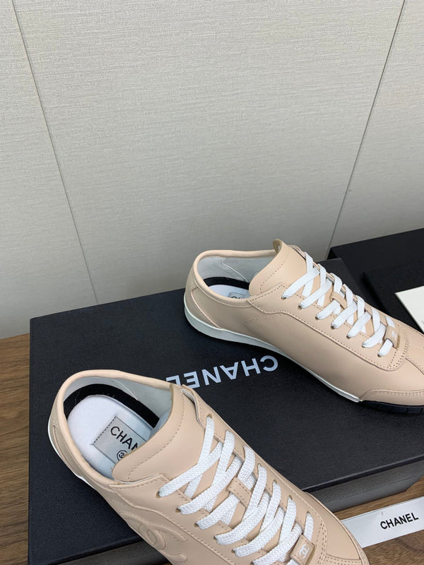 CC Sneaker 15mm Beige Lambskin