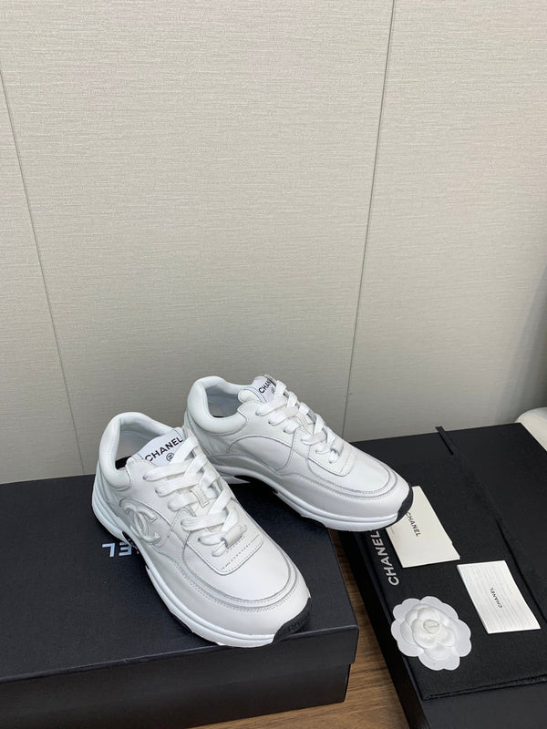 CC Sneaker 30mm White Lambskin