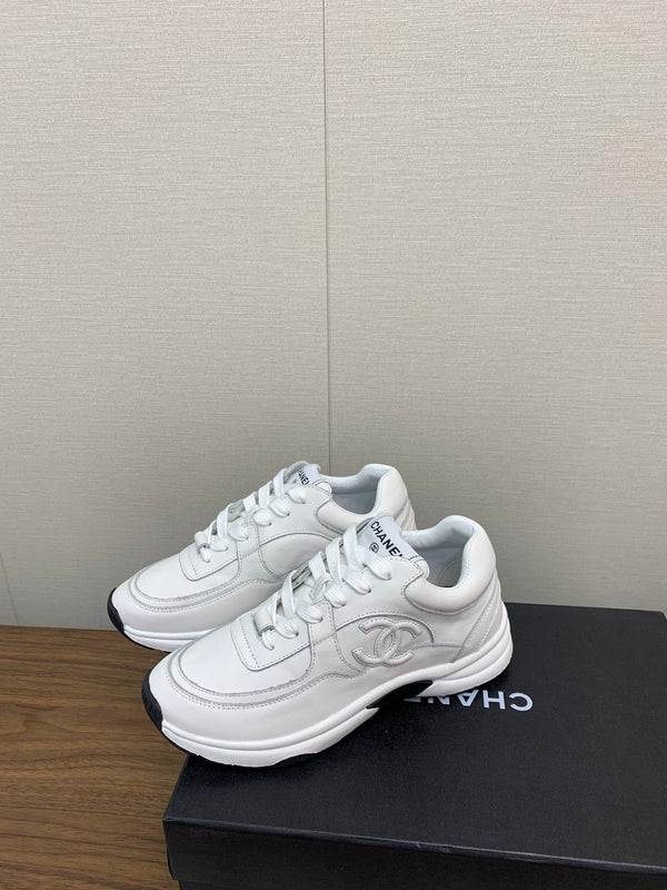 CC Sneaker 30mm White Lambskin