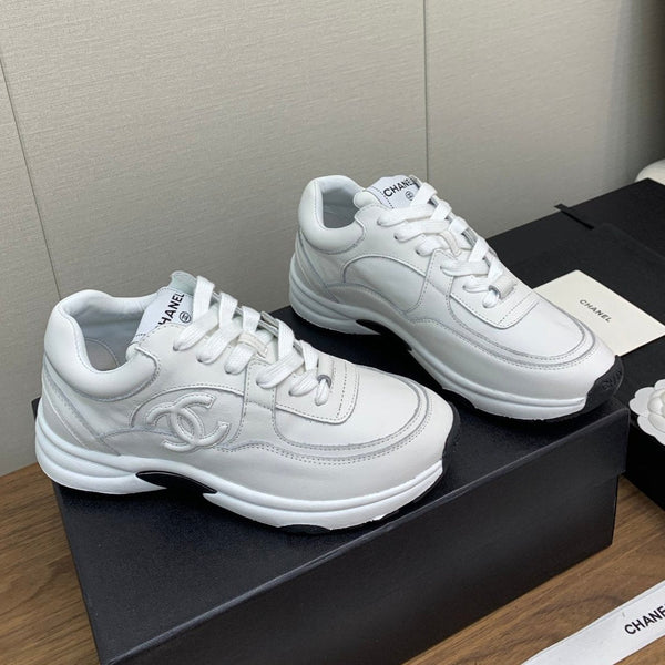 CC Sneaker 30mm White Lambskin