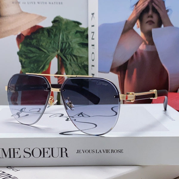 OCCHIALI DA SOLE CON MONTATURA SIGNATURE C DE AVIATOR 561995 IN METALLO