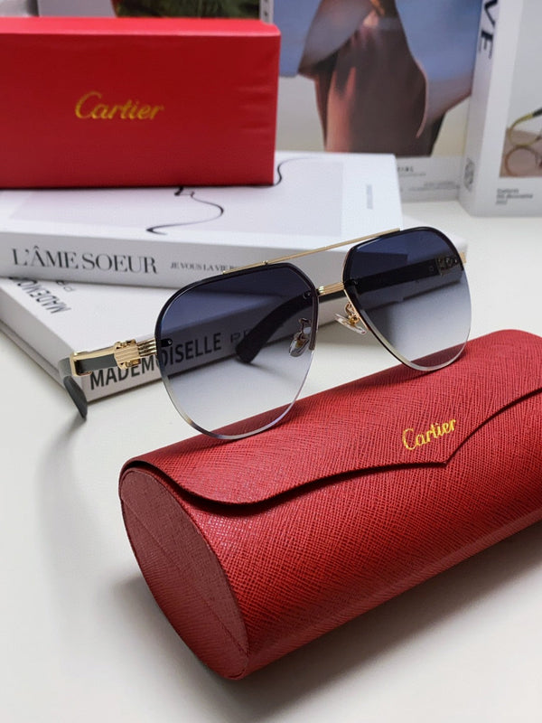 OCCHIALI DA SOLE CON MONTATURA SIGNATURE C DE AVIATOR 561995 IN METALLO