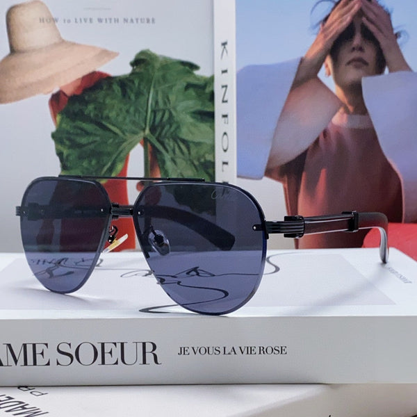 OCCHIALI DA SOLE CON MONTATURA SIGNATURE C DE AVIATOR 561995 IN METALLO