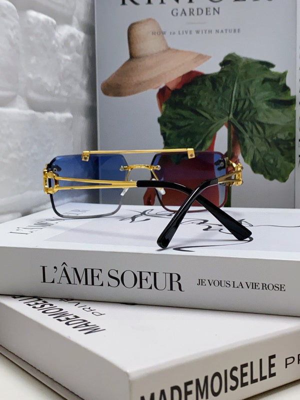 OCCHIALI DA SOLE PANTHÈRE 543542 CON MONTATURA RETTANGOLARE SENZA MONTATURA IN METALLO