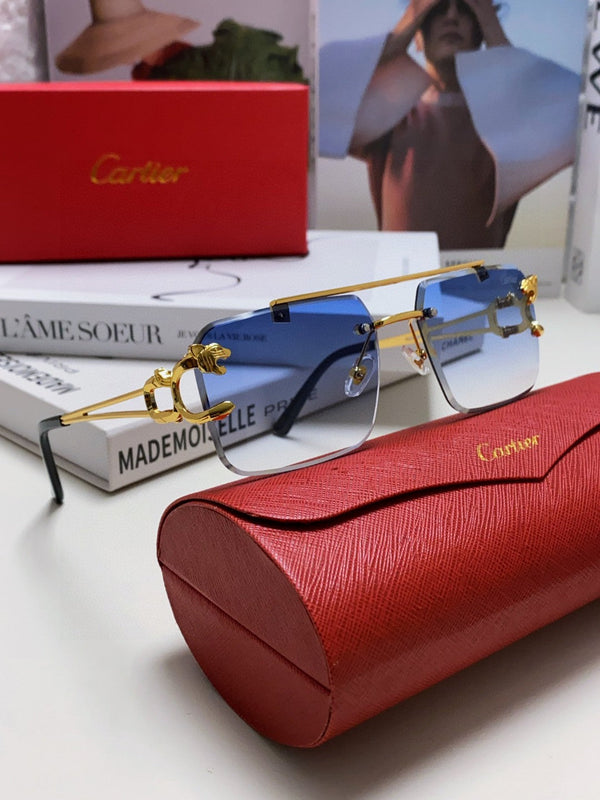 OCCHIALI DA SOLE PANTHÈRE 543542 CON MONTATURA RETTANGOLARE SENZA MONTATURA IN METALLO