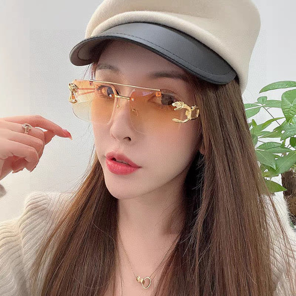 OCCHIALI DA SOLE PANTHÈRE 543542 CON MONTATURA RETTANGOLARE SENZA MONTATURA IN METALLO