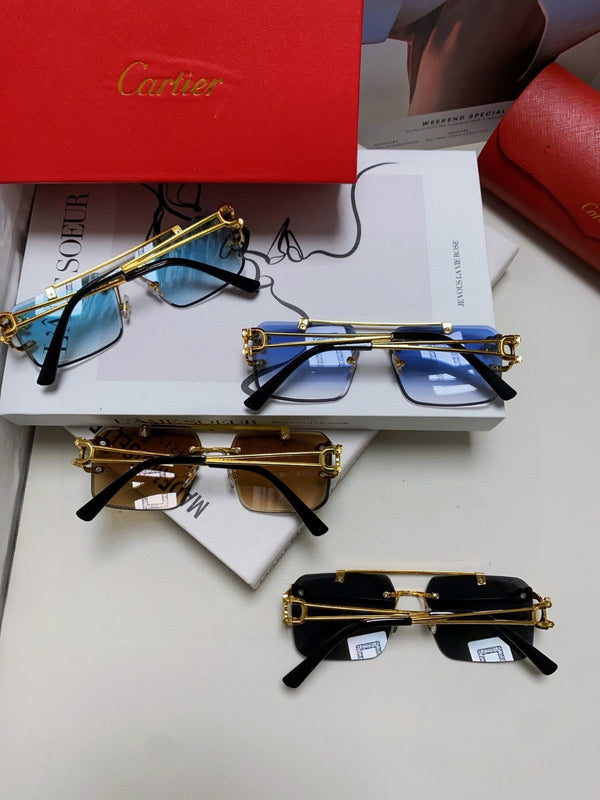 OCCHIALI DA SOLE PANTHÈRE 543542 CON MONTATURA RETTANGOLARE SENZA MONTATURA IN METALLO