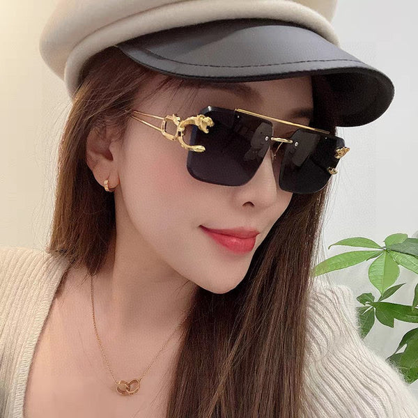 OCCHIALI DA SOLE PANTHÈRE 543542 CON MONTATURA RETTANGOLARE SENZA MONTATURA IN METALLO