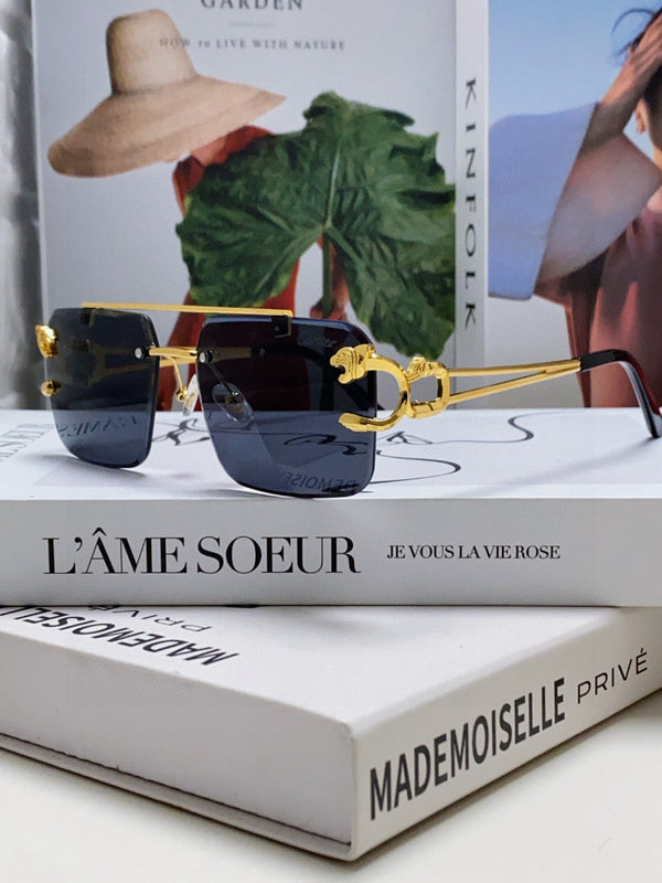 OCCHIALI DA SOLE PANTHÈRE 543542 CON MONTATURA RETTANGOLARE SENZA MONTATURA IN METALLO