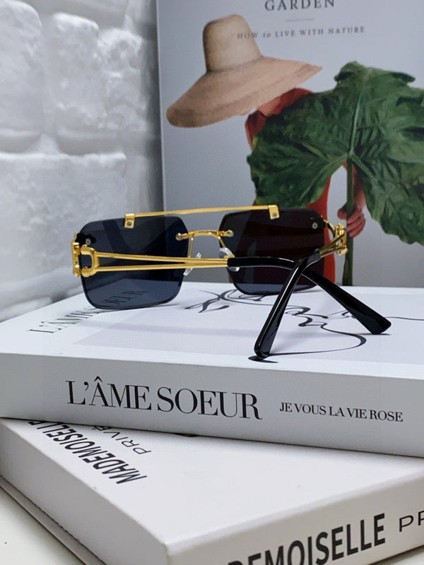 OCCHIALI DA SOLE PANTHÈRE 543542 CON MONTATURA RETTANGOLARE SENZA MONTATURA IN METALLO