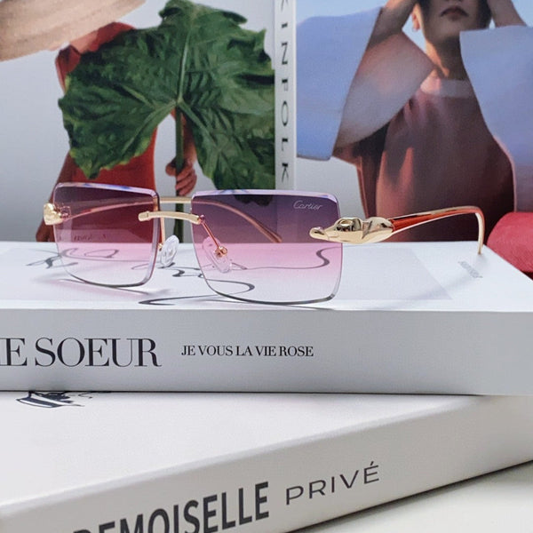 OCCHIALI DA SOLE PANTHÈRE 543543 CON MONTATURA RETTANGOLARE SENZA MONTATURA IN METALLO