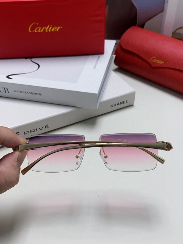 OCCHIALI DA SOLE PANTHÈRE 543543 CON MONTATURA RETTANGOLARE SENZA MONTATURA IN METALLO